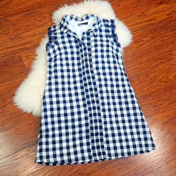 dear creatures Dresses & Skirts - Anthropologie Dear Creatures Gingham Cottagecore Shirt Dress